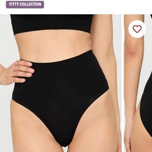 Yittty Collection Nearly Naked Shapewear Black High Waist Brief Size M/L